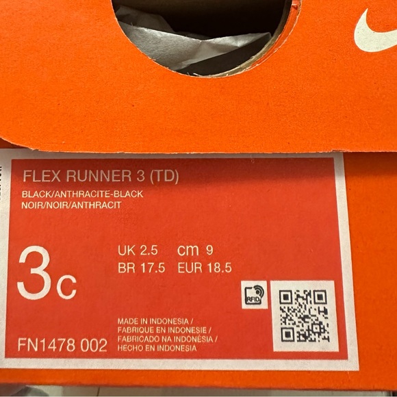 Nike Toddler Flex Runner Black Slip-On Shoes - Picture 5 of 5